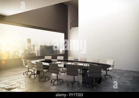 3D rendering di un ufficio moderno Foto Stock