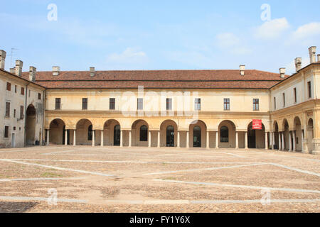 Piazza Castello a Mantova (Mantova), Lombardia, Italia. Foto Stock