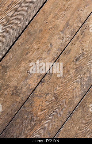 Dettaglio di una vecchia porta di legno Foto Stock