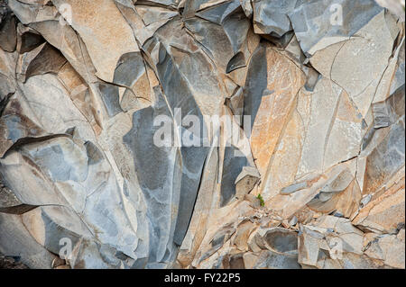 Rocce basaltiche che a Pico do Arieiro, Madeira, Portogallo Foto Stock