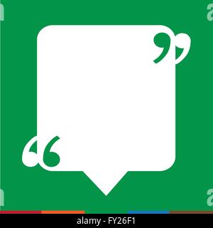 Citazione bolla icona vuota Illustration Design Illustrazione Vettoriale