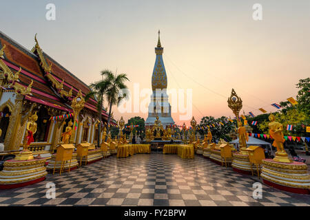 Phra That Phnom Tempio ,Nakhon Phnom ,Thailandia Foto Stock