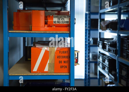 Indagini in caso di incidenti aerei ramo Farnborough, A.A.I.B., scatola nera Foto Stock