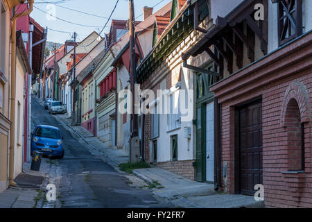 Vecchia strada di città di Pecs in Ungheria Foto Stock