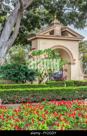 Ingresso al giardino di alcazar in Balboa Park Foto Stock