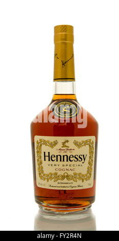Winneconne, WI - 19 Marzo 2016: una bottiglia di Hennessy molto speciale di cognac Foto Stock