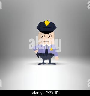 Cooperazione di polizia Illustrazione Vettoriale