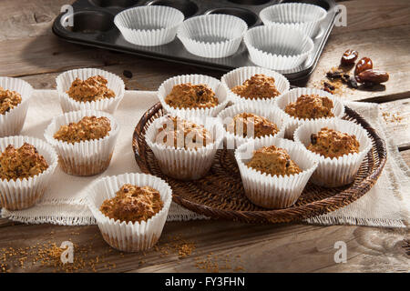 Sucanat oat muffin Foto Stock