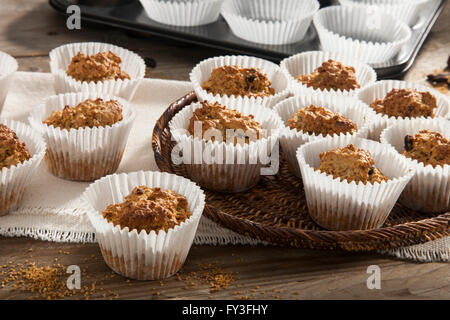 Sucanat oat muffin Foto Stock