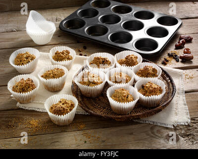 Sucanat oat muffin Foto Stock