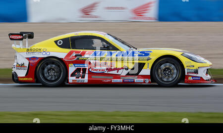 Carl Boardley Michelin Ginetta GT4 SuperCup racing Donington Park Foto Stock