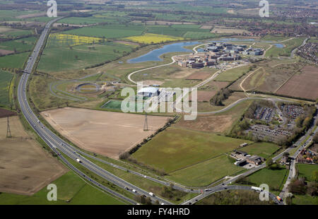 Vista aerea della York University campus orientale, REGNO UNITO Foto Stock