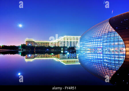 Il showplace è molto bella di notte, è a Beijing in Cina Foto Stock