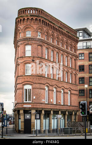 Bridge House Leeds la risposta che il Flat Iron Building. Leeds, West Yorkshire, Inghilterra, Regno Unito. Foto Stock