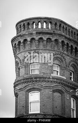 Bridge House Leeds la risposta che il Flat Iron Building. Leeds, West Yorkshire, Inghilterra, Regno Unito. Foto Stock