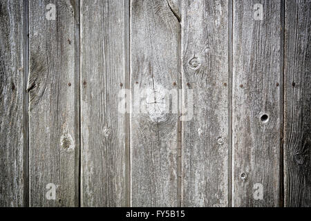 Weathered di tavole di legno sfondo in orientamento orizzontale Foto Stock