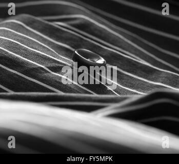 Elegante maglietta di cotone foto macro, industria tessile sfondo Foto Stock