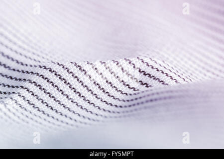 Elegante maglietta di cotone foto macro, industria tessile sfondo Foto Stock