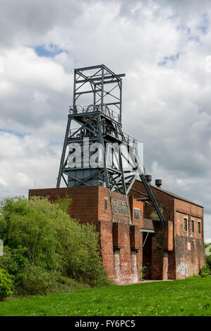 Barnsley principali Collier pit testa più ingranaggio di avvolgimento South Yorkshire Regno Unito Foto Stock