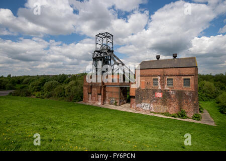 Barnsley principali Collier pit testa più ingranaggio di avvolgimento South Yorkshire Regno Unito Foto Stock