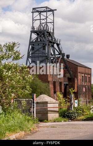 Barnsley principali Collier pit testa più ingranaggio di avvolgimento South Yorkshire Regno Unito Foto Stock
