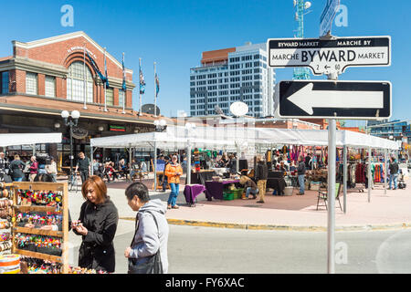 Ottawa, Canada - 15 Aprile 2016: Byward Mercato Coperto a Ottawa Foto Stock