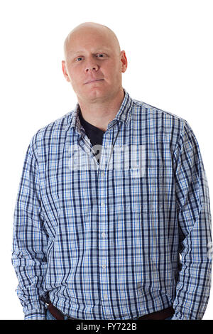 Un ritratto in studio di un giovane sudafricano uomo Foto Stock