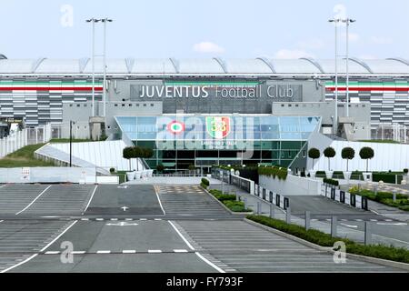 Vista della Juventus stadium di Torino, Italia Foto Stock