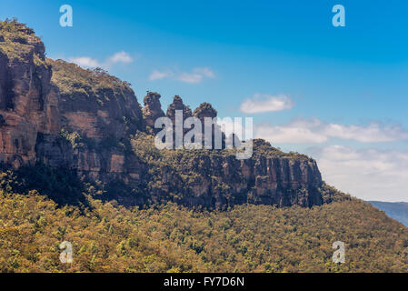 Le tre sorelle nelle Blue Mountains, Nuovo Galles del Sud, Australia Foto Stock