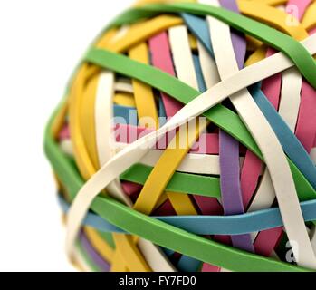 Un nastro di gomma sfera Foto Stock