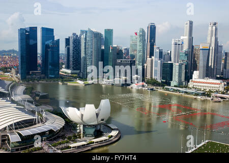 Viste della baia di Marina Singapore Foto Stock