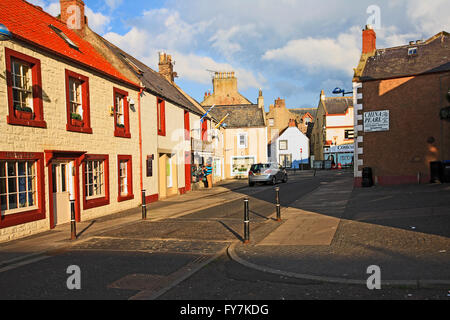 Eyemouth, piccolo paese di pescatori, Scozia Foto Stock