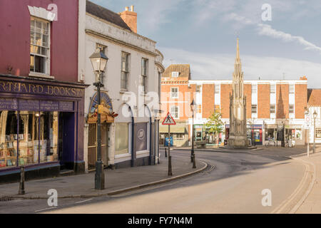 Glastonbury High Street. Foto Stock