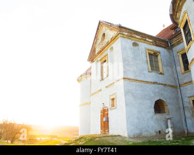 Castello al tramonto Foto Stock