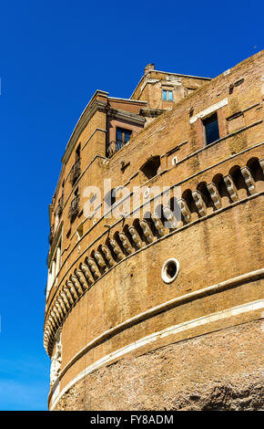 Dettagli di Castel Sant'Angelo a Roma Foto Stock