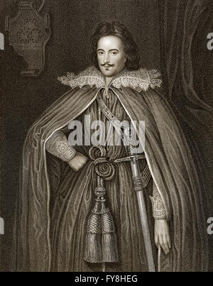 Edward Herbert, primo Baron Herbert di Cherbury o Chirbury, 1583-1648, un soldato Anglo-Welsh, Diplomat, storico, poeta e reli Foto Stock