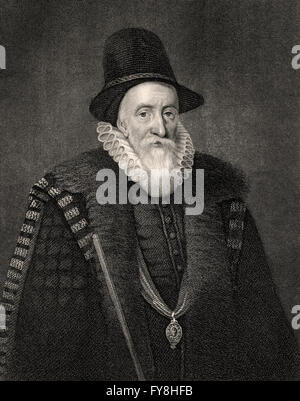 Thomas Sackville, 1° Conte di Dorset, 1536-1608, uno statista inglese, poeta e drammaturgo. Foto Stock