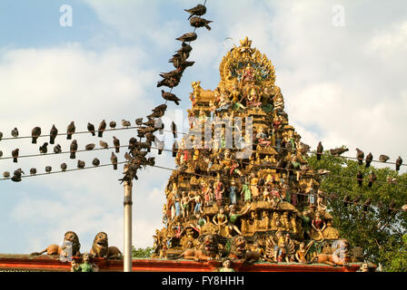 L'indiano tempio di Sri Kali a Yangon in Myanmar Foto Stock