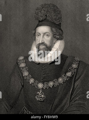 Ammiraglio Thomas Howard, 1° Conte di Suffolk, 1561-1626, un aristocratico inglese Foto Stock