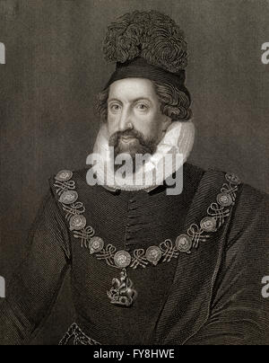 Ammiraglio Thomas Howard, 1° Conte di Suffolk, 1561-1626, un aristocratico inglese Foto Stock