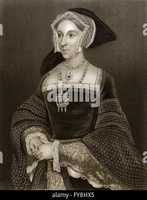 Jane Seymour, c. 1508-1537, regina d'Inghilterra dal 1536 al 1537 come la terza moglie del re Henry VIII Foto Stock