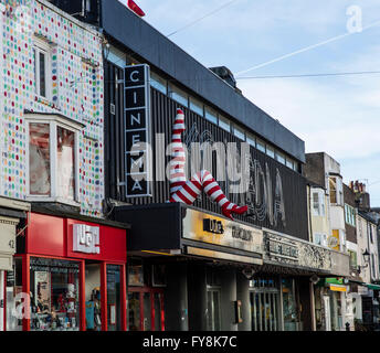 Vista del duca presso Komedia cinema e night club di Gardner street a Brighton Sussex Foto Stock