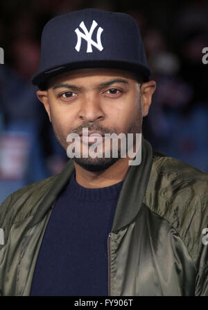 Marzo 17, 2016 - Noel Clarke frequentando Eddie "L'Aquila" Premiere Europeo di Odeon Leicester Square a Londra, Regno Unito. Foto Stock