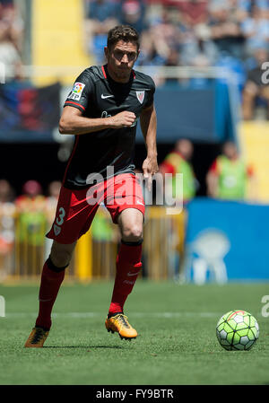 Estadi Ciutat de Valencia, Valencia, Spagna. 24 apr, 2016. La Liga. Levante versus Athletic Bilbao. Goka Elustondo di Athletic Bilbao durante la partita. Credito: Azione Sport Plus/Alamy Live News Foto Stock