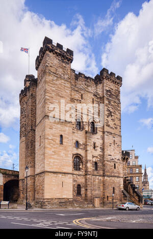 Il castello di mantenere, Newcastle upon Tyne, Tyne and Wear, Inghilterra, Regno Unito. Foto Stock