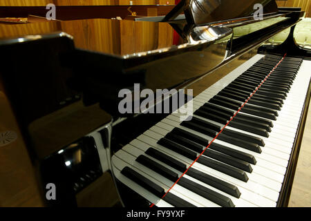 Tastiera musicale, un pianoforte Steinway & Sons Foto Stock