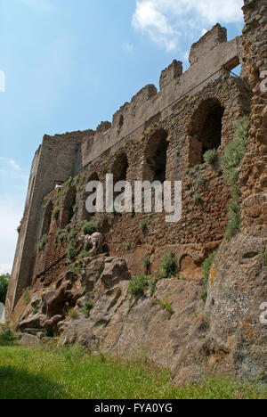 Rovine del Castello Orsini-Altieri, Canale Monterano, Lazio, Italia Foto Stock