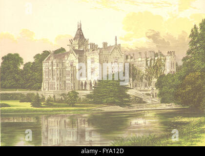 ADARE MANOR, Adare, County Limerick, Irlanda (Conte di Dunraven), stampa 1892 Foto Stock