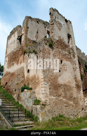 Rovine del Castello Orsini-Altieri, Canale Monterano, Lazio, Italia Foto Stock