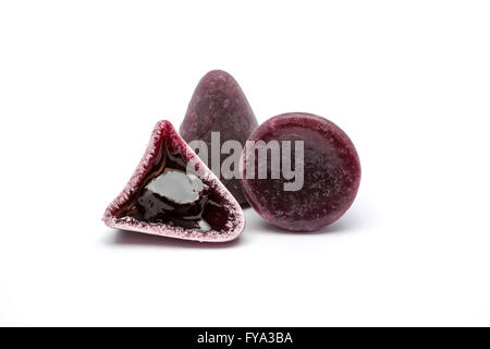 Questa forma piramidale di un cuberdons è molto gustosa caramella da Gand Foto Stock